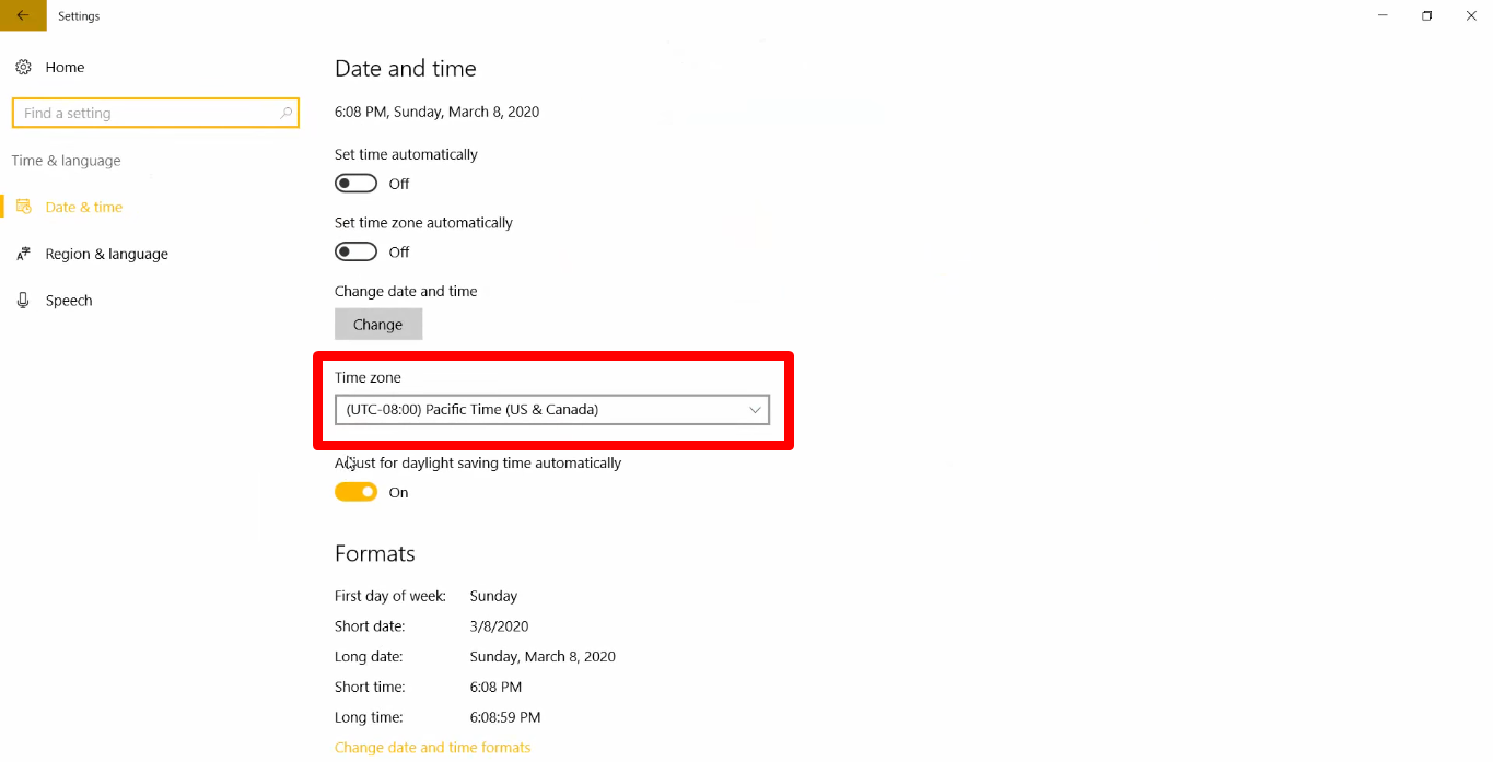 How to change the time and date on your computer